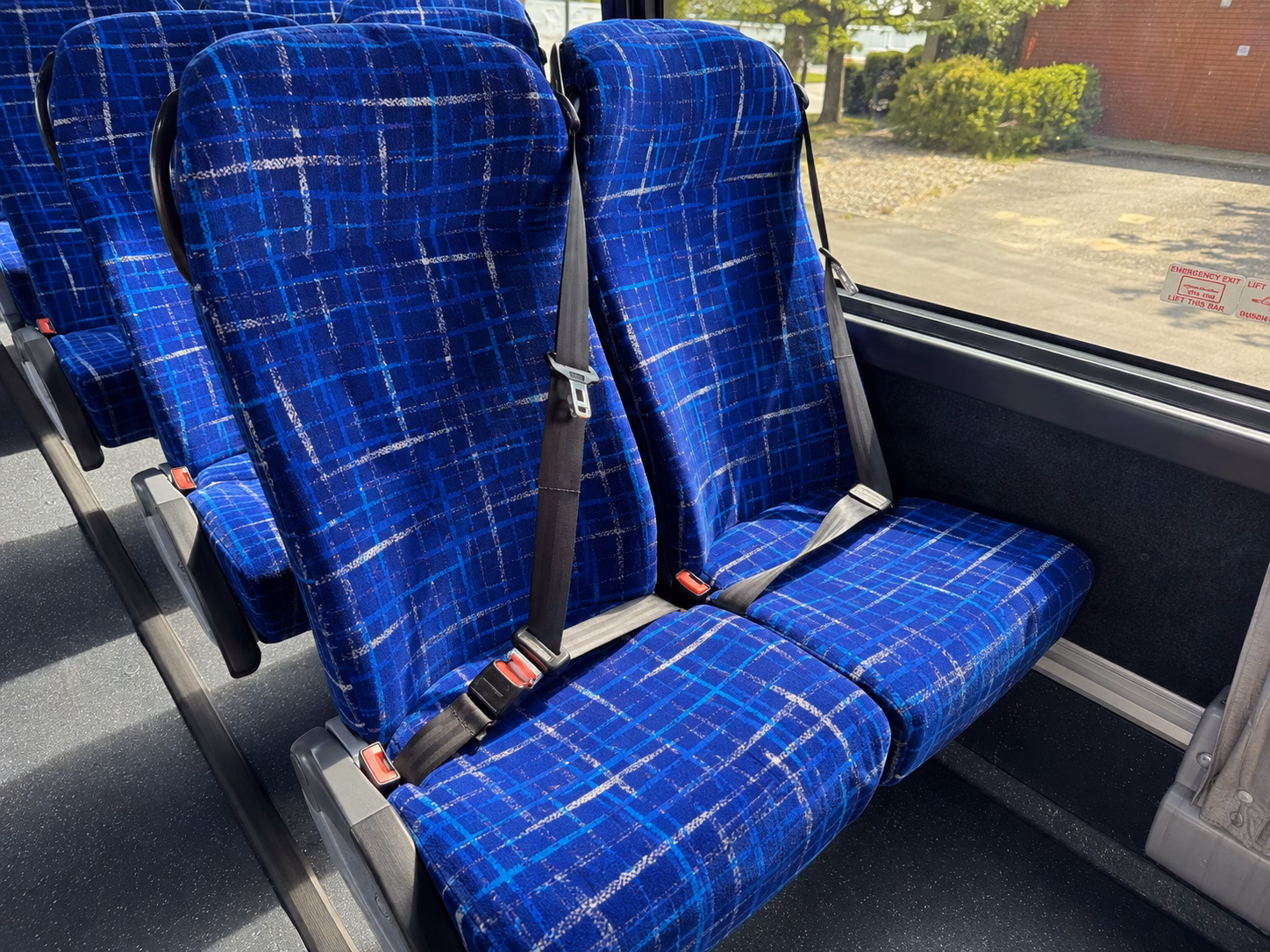 manchester charter bus rental interior