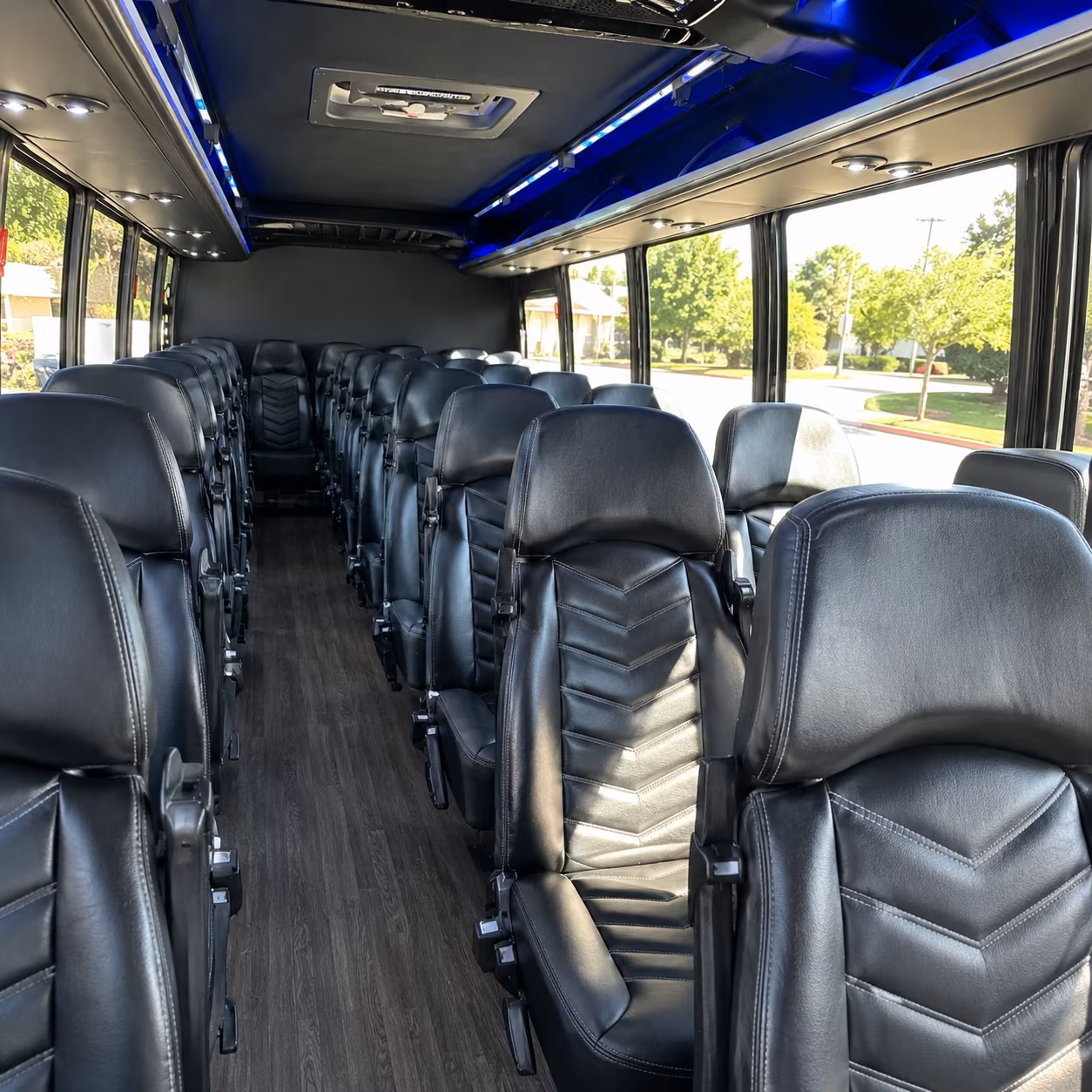manchester corporate event transportation onboard seating